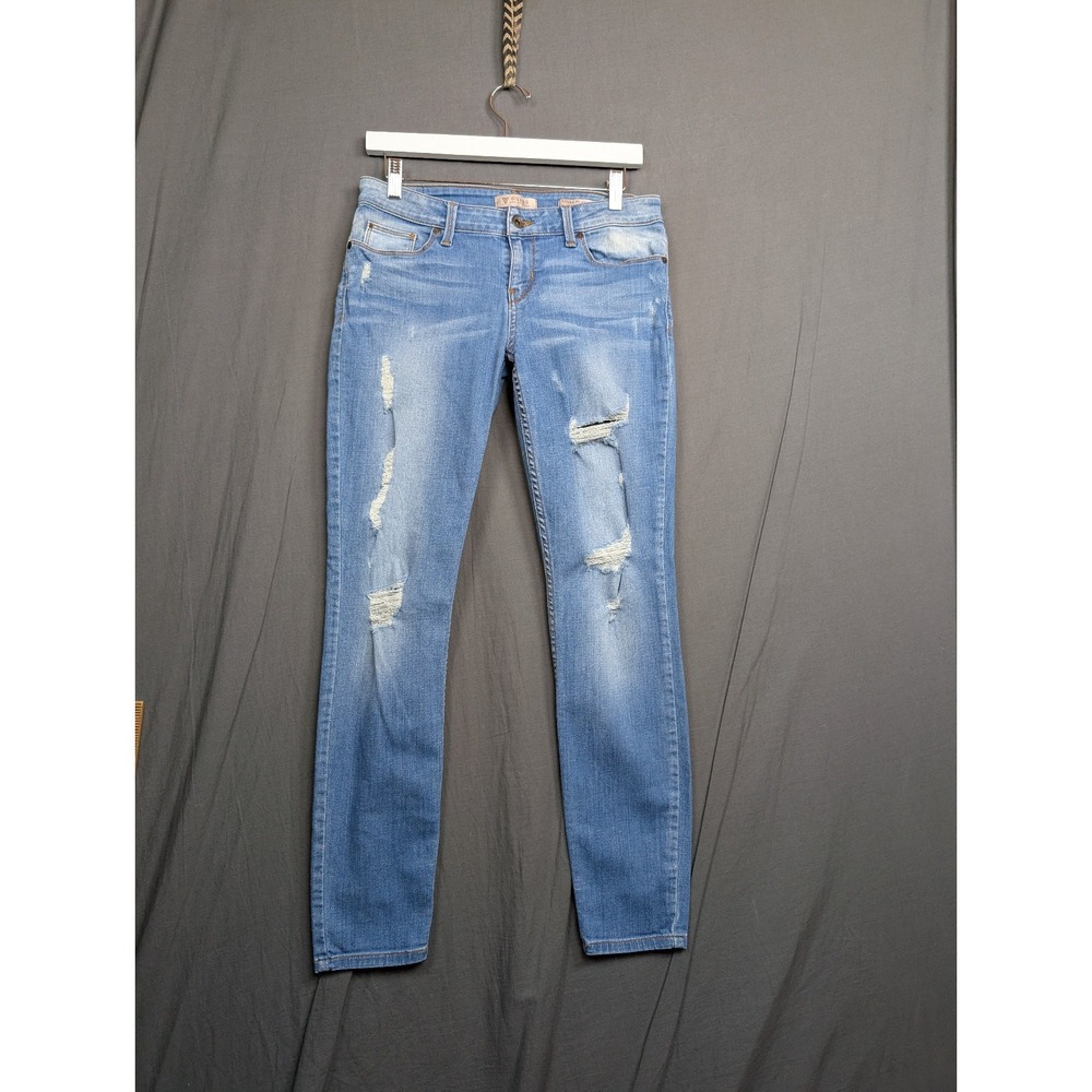 Guess Women's Blue Distressed Skinny Jeans Size 29